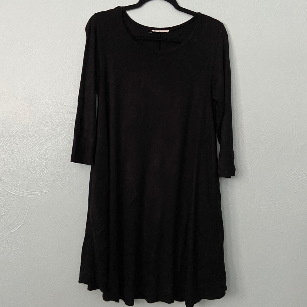 Long sleeve black dress